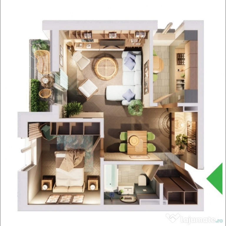 Apartamente noi 2 camere - Faza 3 Romanescu Park Residence