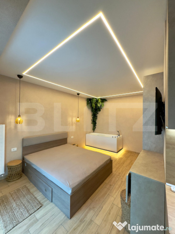 De inchiriat studio amenajat lux | Jacuzzi privat | Parcare