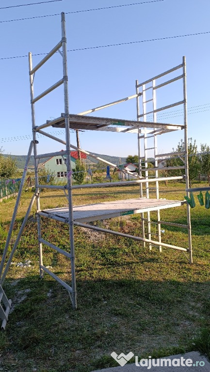 Schelă Mobilă de Aluminiu pe două nivele