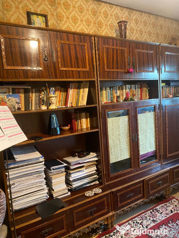 Vand biblioteca- sifonier lemn masiv