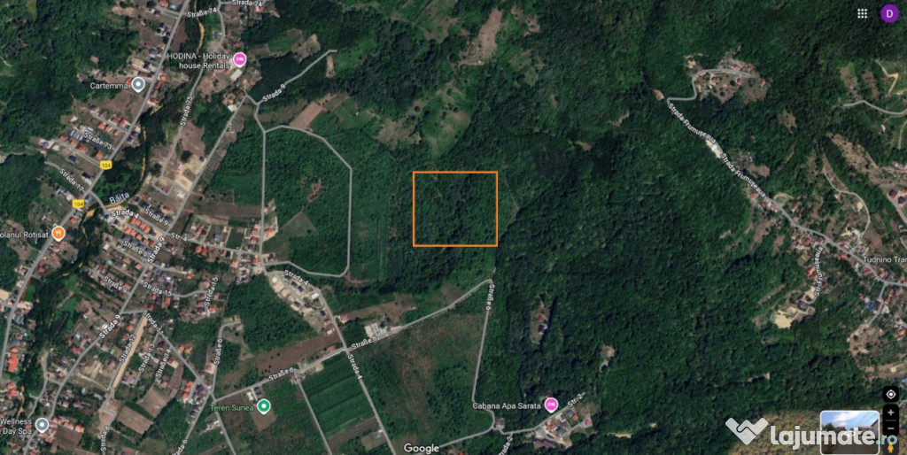 Teren generos de 4200 mp cu acces in perspectiva din două p