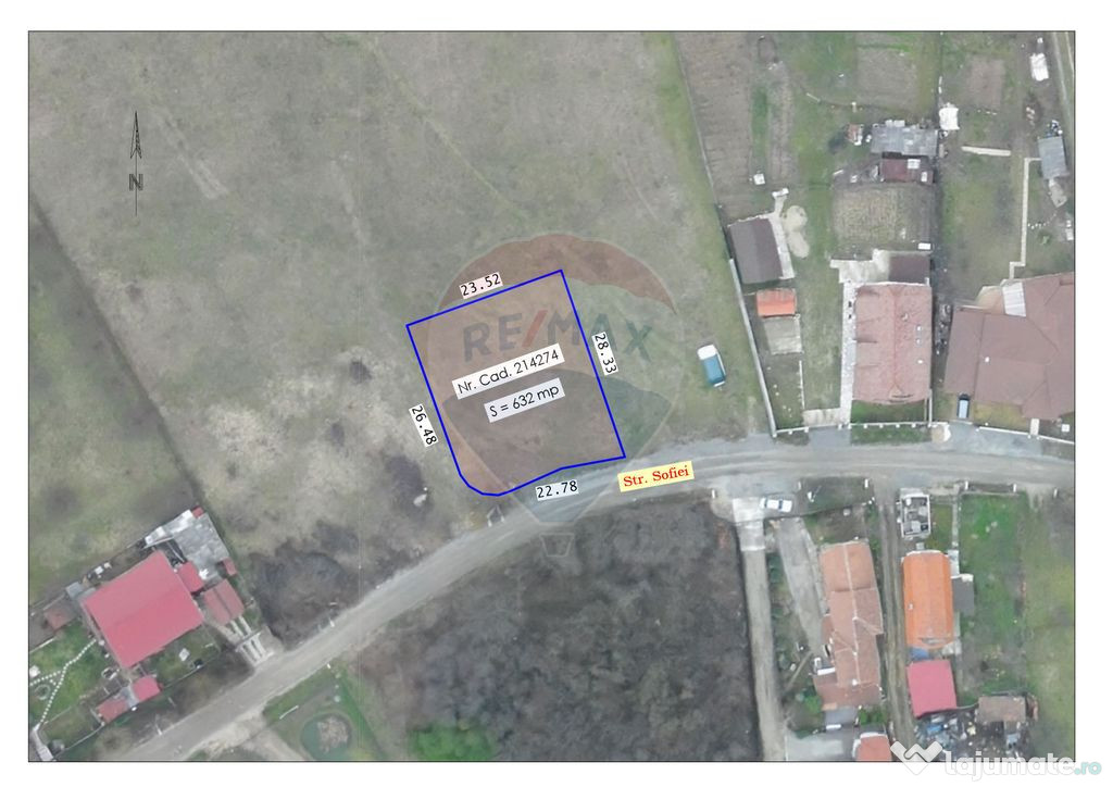 Teren de vânzare 632 mp zona Dealuri Oradea, Strada Arin...