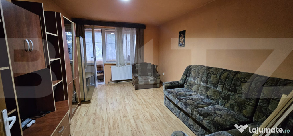 Apartament cu 2 camere, parter inalt cu balcon, cartierul Si