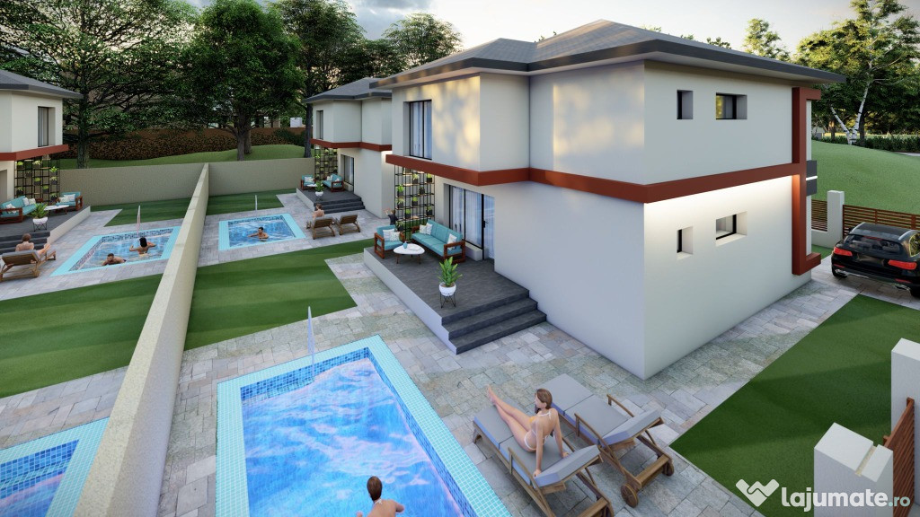 Complex 6 case P+1 în Berceni – 340 mp teren | Moderne și bine compart