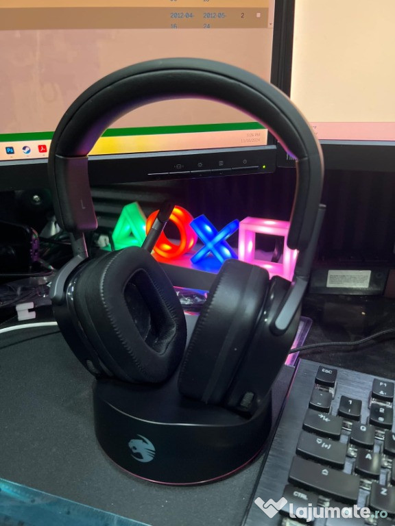 ROCCAT Syn Max Air - casti Wireless 3D Audio RGB Gaming Headset
