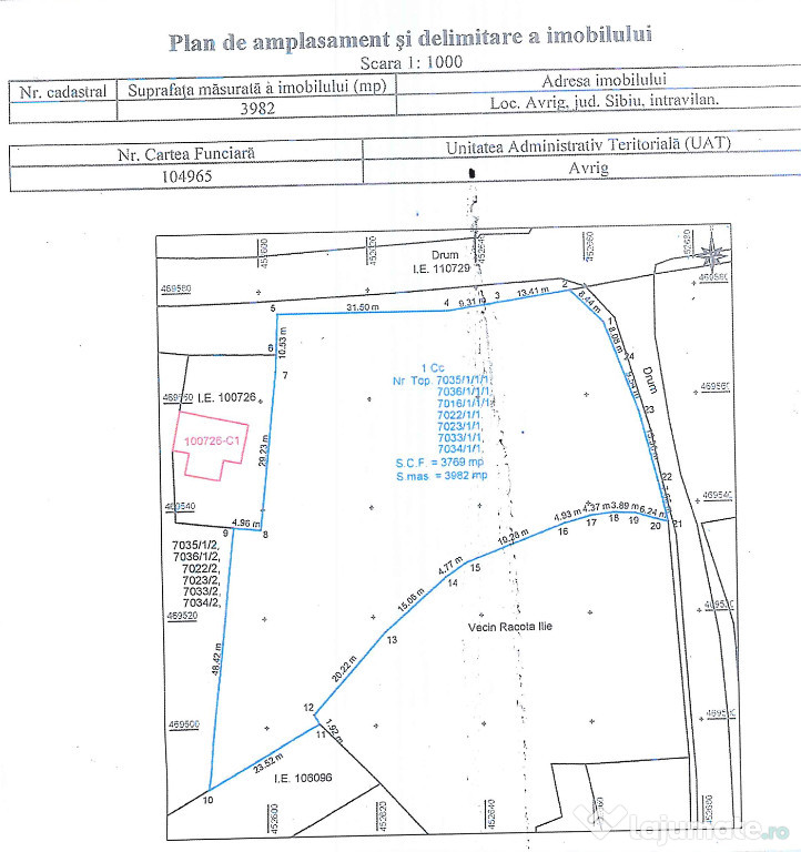FLEXIBILITATE MAXIMĂ! Teren intravilan 3982 mp AVRIG