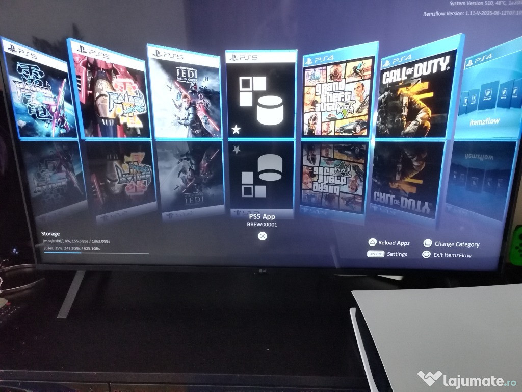 Playstation 5 Ps5 no disc modat ver 5.10 ca nou