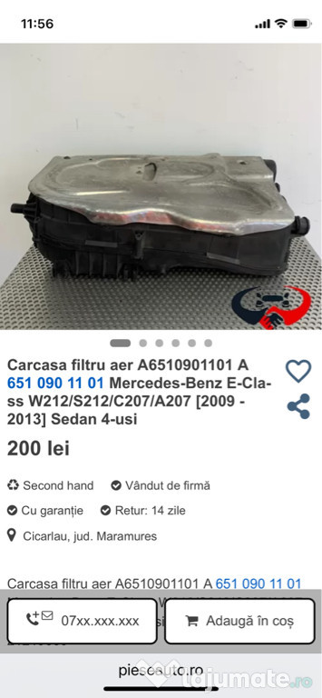 Piese Mercedes C Klass Sprinter