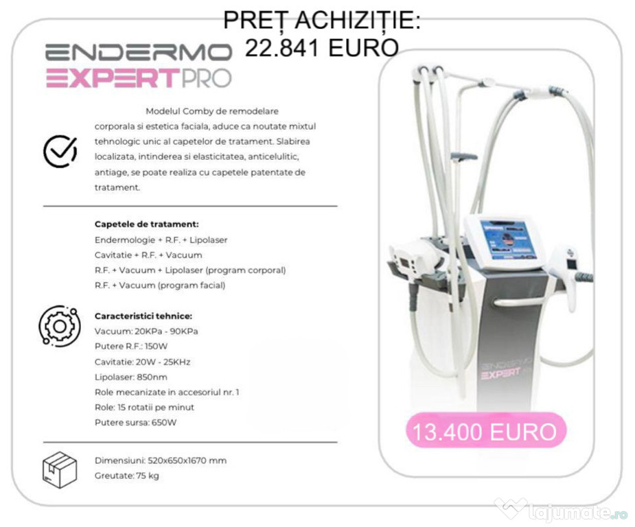 Aparat remodelare corporala endermo expert pro