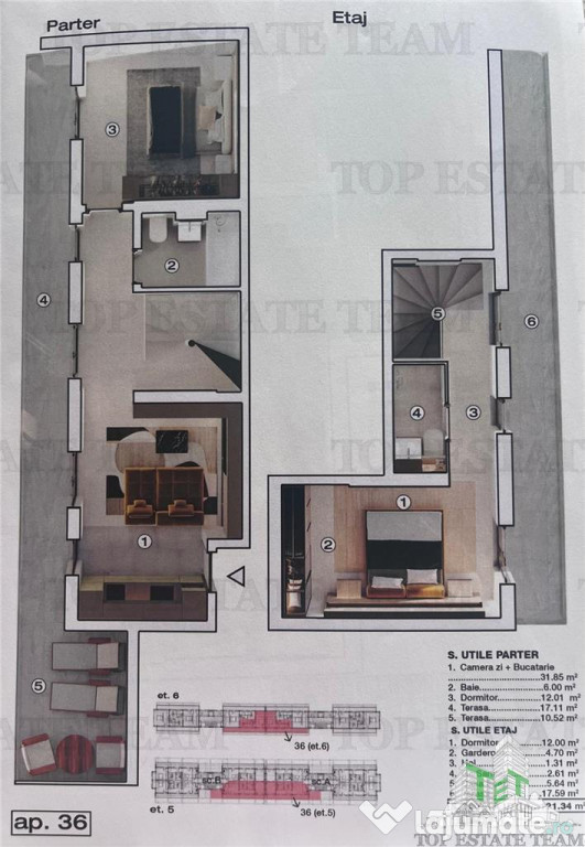 PentHouse modern 3 camere, toate utilitatile,incalzire in p