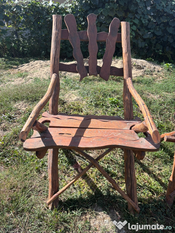 Scaune rustice model deosebit
