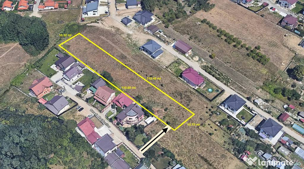 Teren intravilan 1972 mp - construibil - Bascov