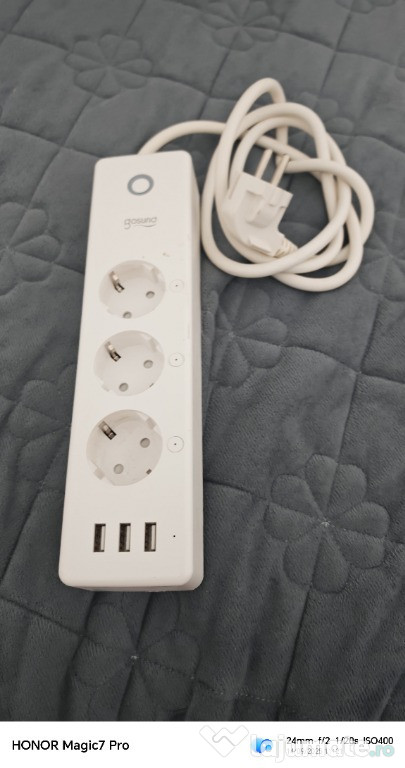 Prelungitor smart Gosund P1 – 3 prize + 3 USB, Wi-Fi, control separat