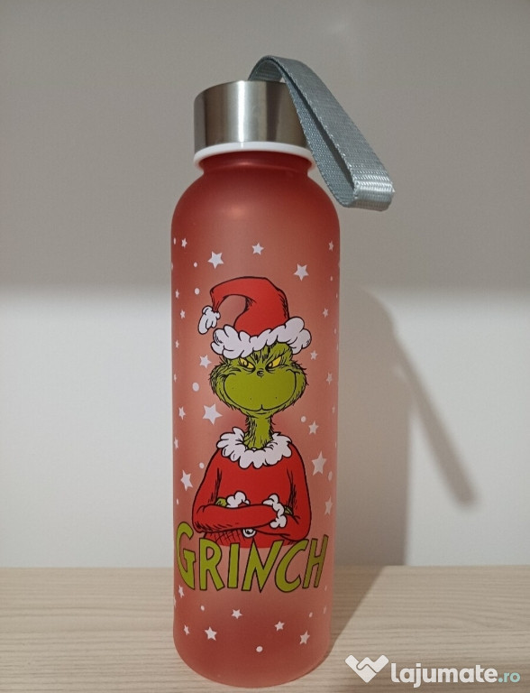 Sticla de apa cu grinch