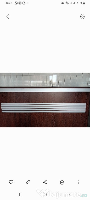 Bar cu dulapuri pe interior ptr cafenea