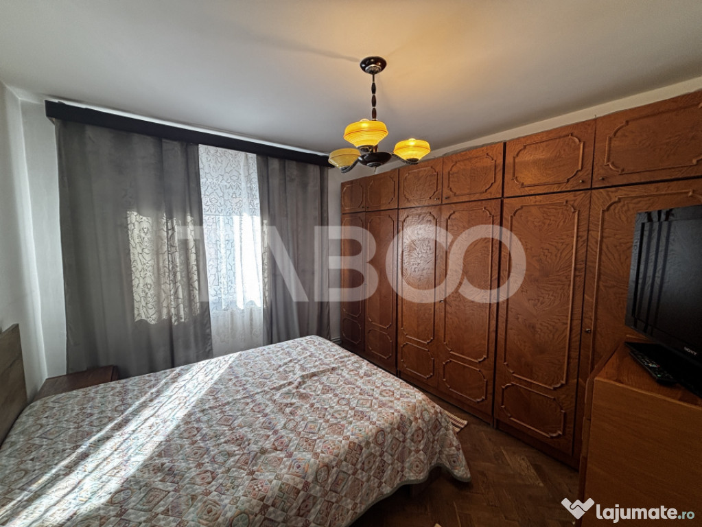 Apartament de inchiriat 3 camere complet mobilat utilat Stra