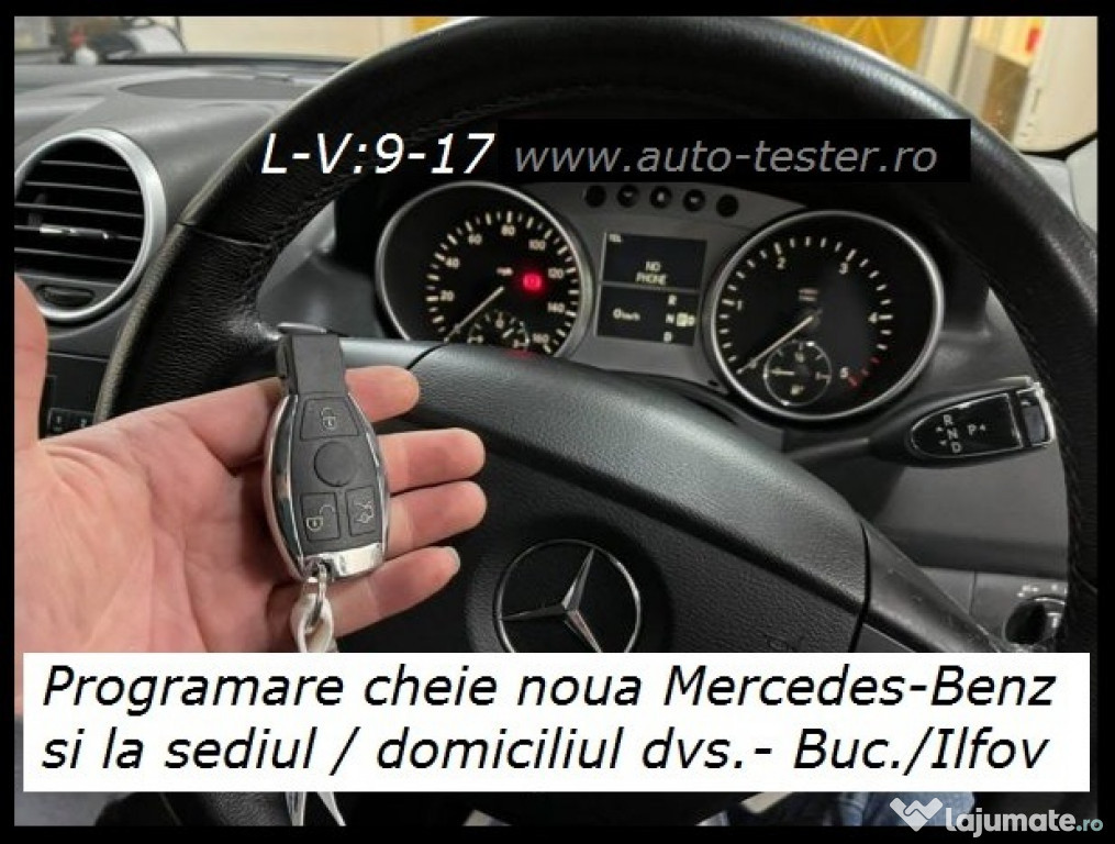 Programare cheie chei Mercedes anulare blocator volan la domiciliu