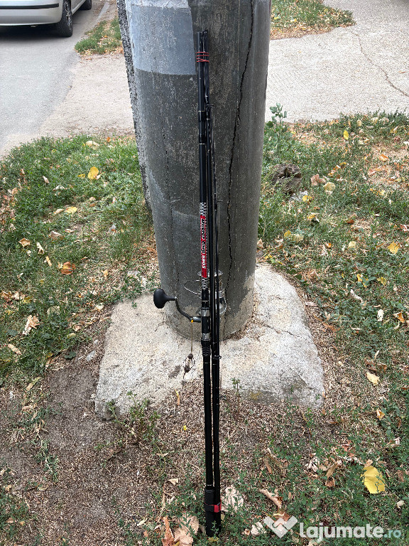 Lanseta Baracuda Master Carp 3.90m 3lbs si mulineta Baracuda Triky Ca
