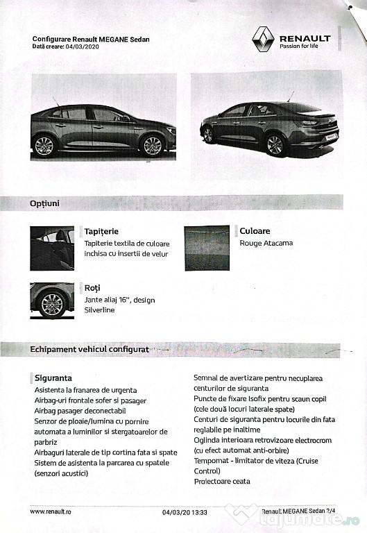 Vând Renault Megane 4, - 1,3 TCe EDC GPF