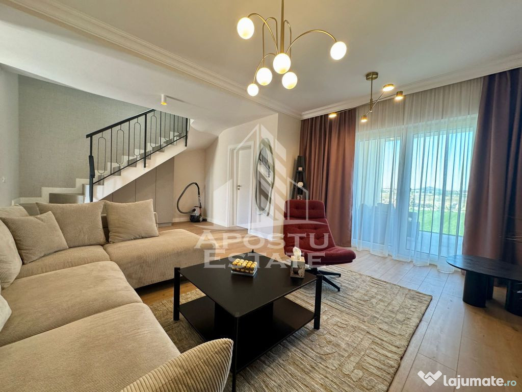 Duplex despartit prin camera tehnica, toate utilitatile