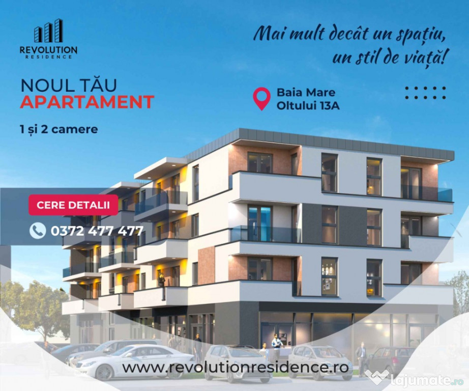 NEW! COMISION 0% - Apartamente 1-2 camere - Oltului 13A, Baia Mare