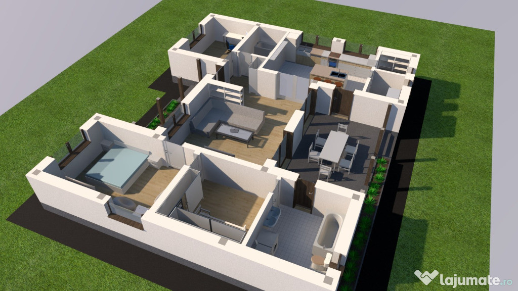 Casa 130 mp plus teren 4174mp in Slatioarele la 15 km de Pitesti