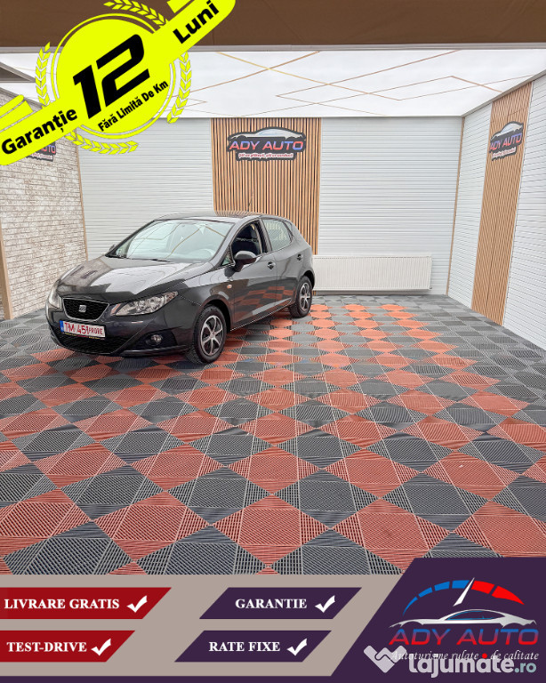 SEAT IBIZA 1,4 Benzina , Rate fixe cu avans ZERO ! Garantie 12 luni