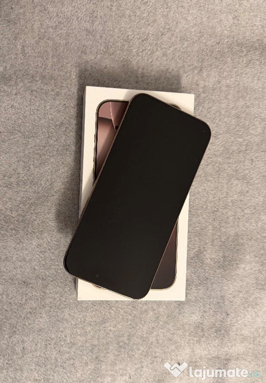 Vând iPhone 16 Pro Max, 256GB, Desert Titanium + Husa Apple
