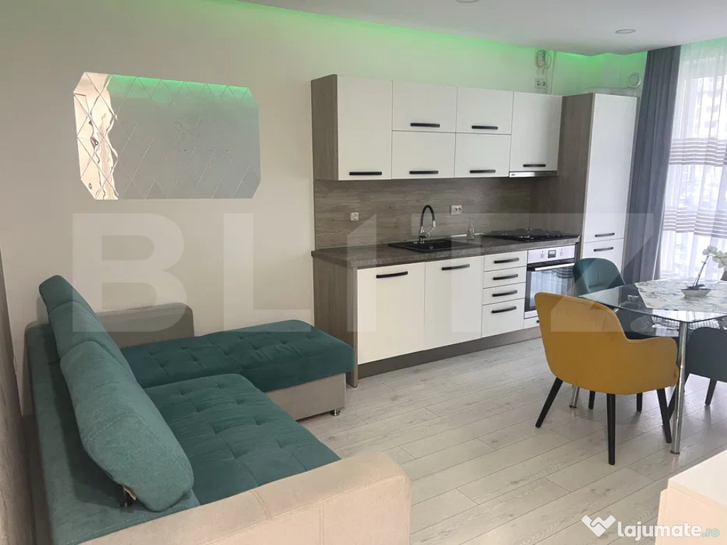 Apartament tip studio complet mobilat și utilat, în comple