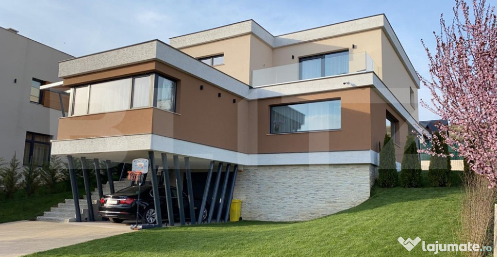 Vilă modernă „la cheie” în cartier privat, finisaje p