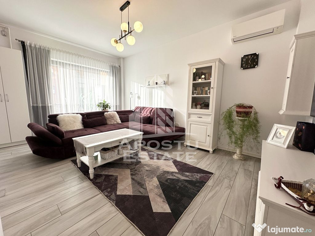 Apartament cu 2 camere, mobilat la etajul 1 cu lift si pi...