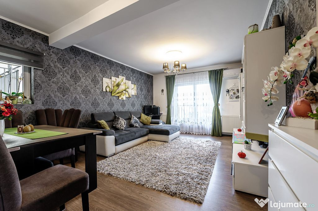 Apartament amenajat cu 2 camere și grădină la etajul 1...