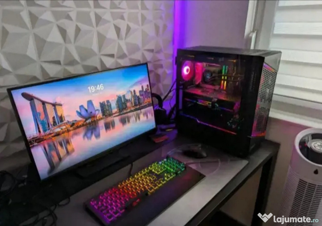 Configurare PC de gaming completă MSI Roccat - Aproape neutilizat