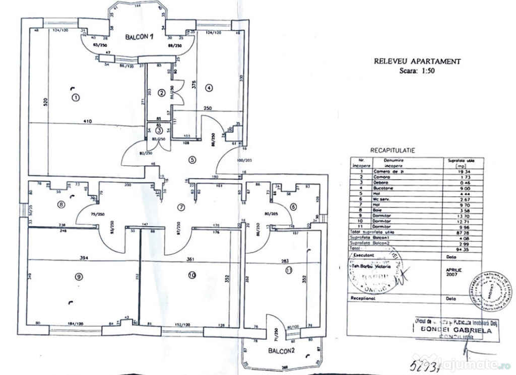 Apartament 4 camere, 94 mp, zona Ciupercă - 1 Mai