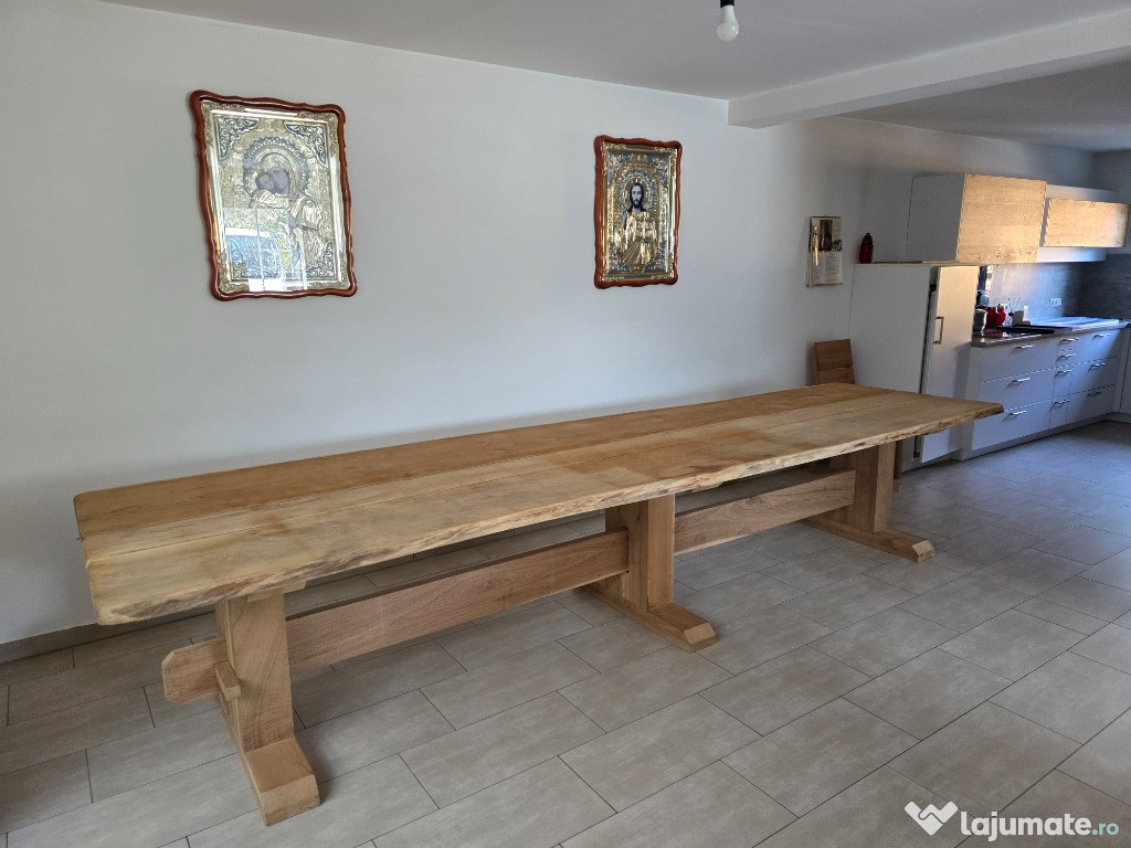 Vand masă din lemn de stejar