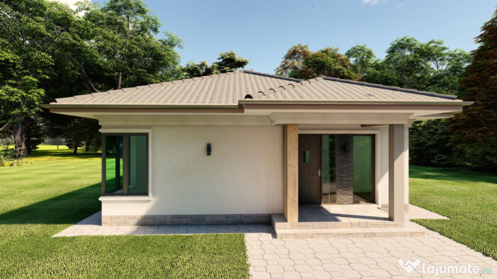 Casă nouă, parter – 100 mp utili | finisată la cheie |