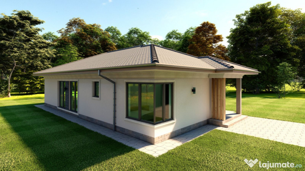 Casă nouă, parter – 100 mp utili | finisată la cheie |