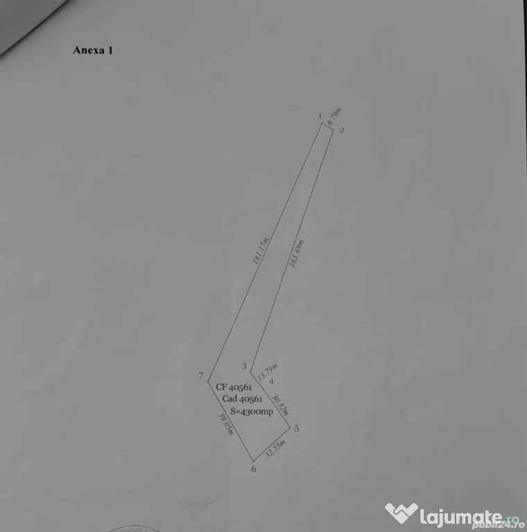 Teren 4300mp în Bocșa