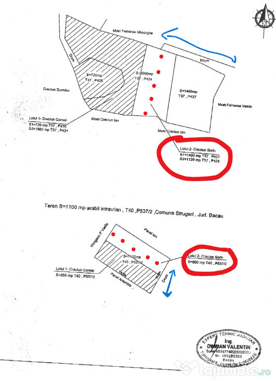Teren intravilan com. Strugari, jud. Bacau, 3250mp