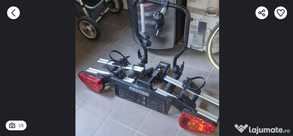 Suport biciclete Menabo Sirio si Twinny.