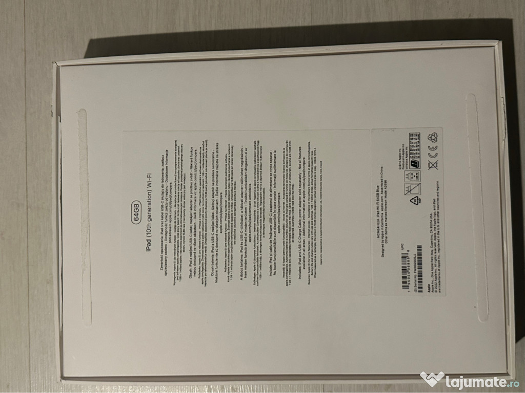 Apple iPad 10 (2022), 10.9 ", 64GB, Wifi, Blue