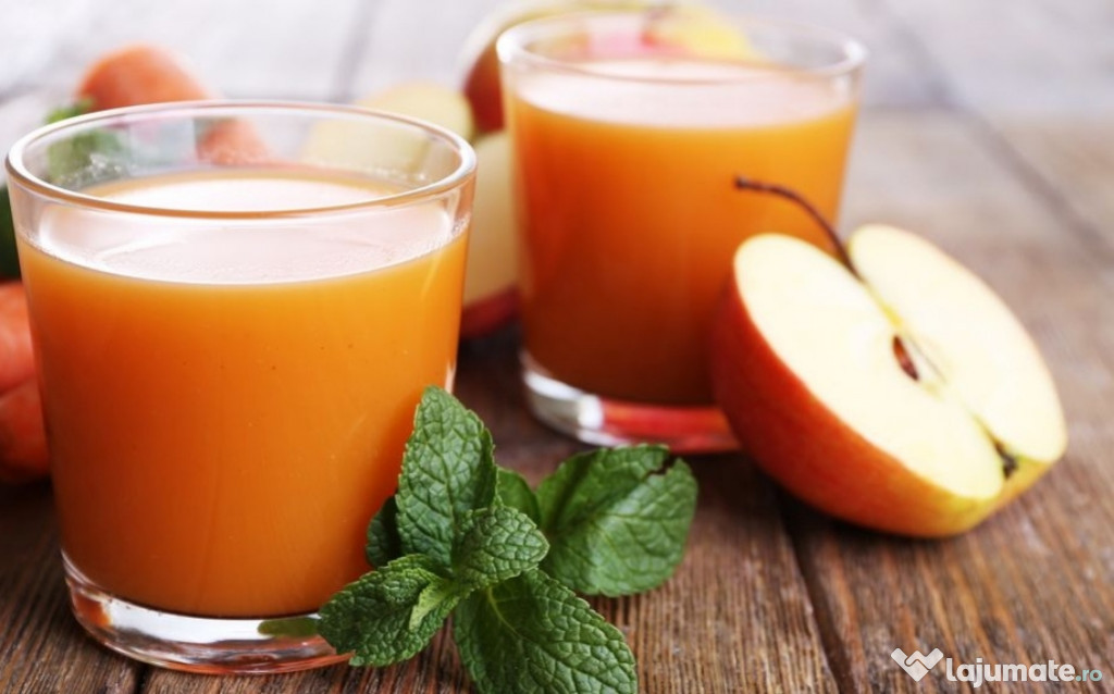 Suc de mere cu morcovi si sfecla rosie -livada proprie