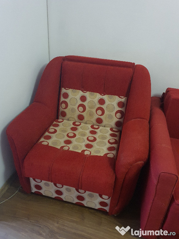 Canapea si fotoliu tip pat sh