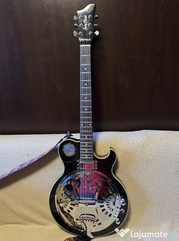 Chitară rezonator Harley Benton Custom Line ResoKing CU ÎMBUNĂTĂȚIRI