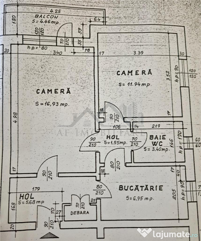 Apartement cu doua camere-etaj 1