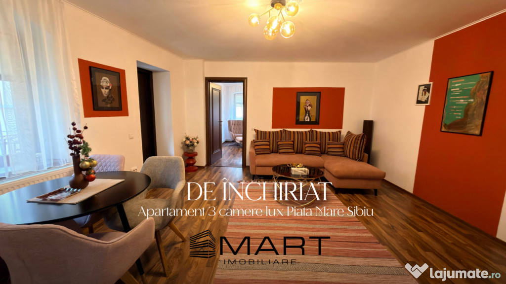 Apartament lux 3 camere zona Ultracentral Sibiu