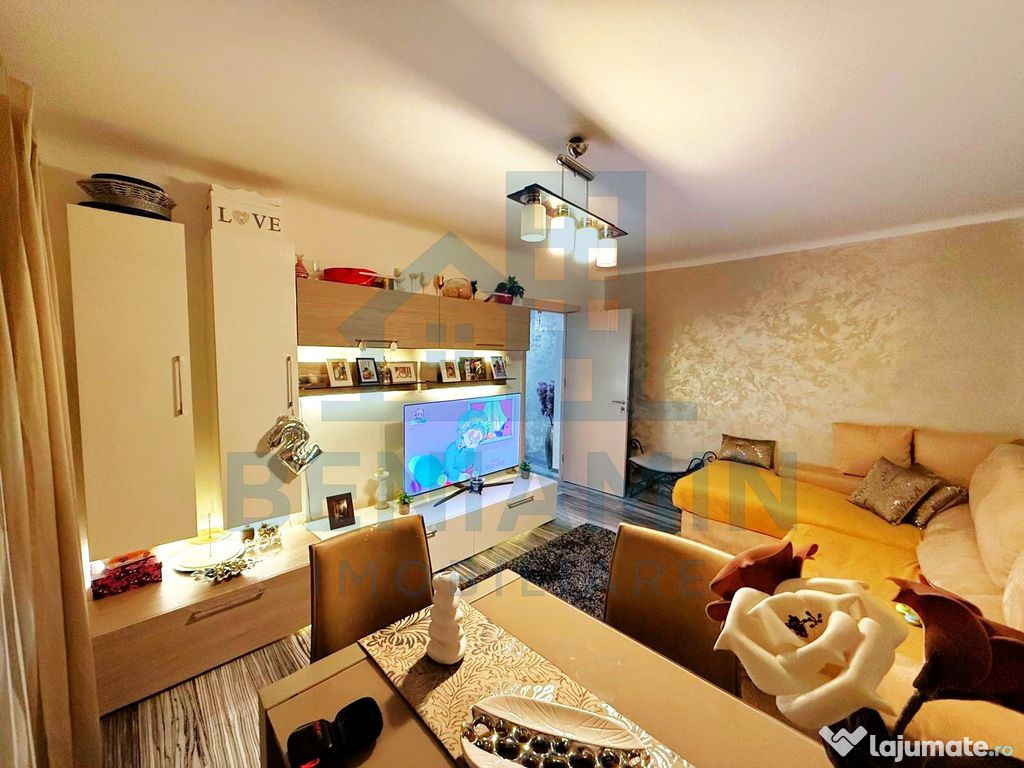 2 Decomandate-Etaj 1-Renovat-Mobilat-Modern-Rovine-Bloc 1982