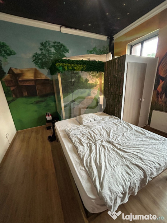 Apartament in vilă 3 camere cu design artistic unic, curte