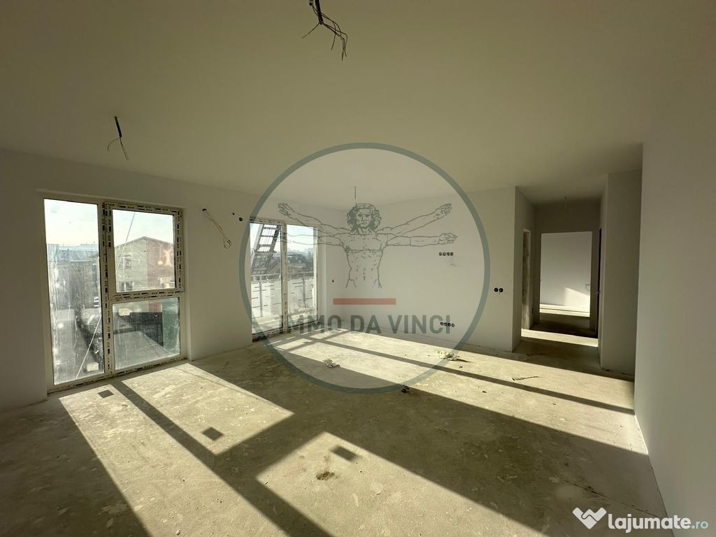 Apartament cu 3 camere, elegant și luminos – 62 mp + 1...