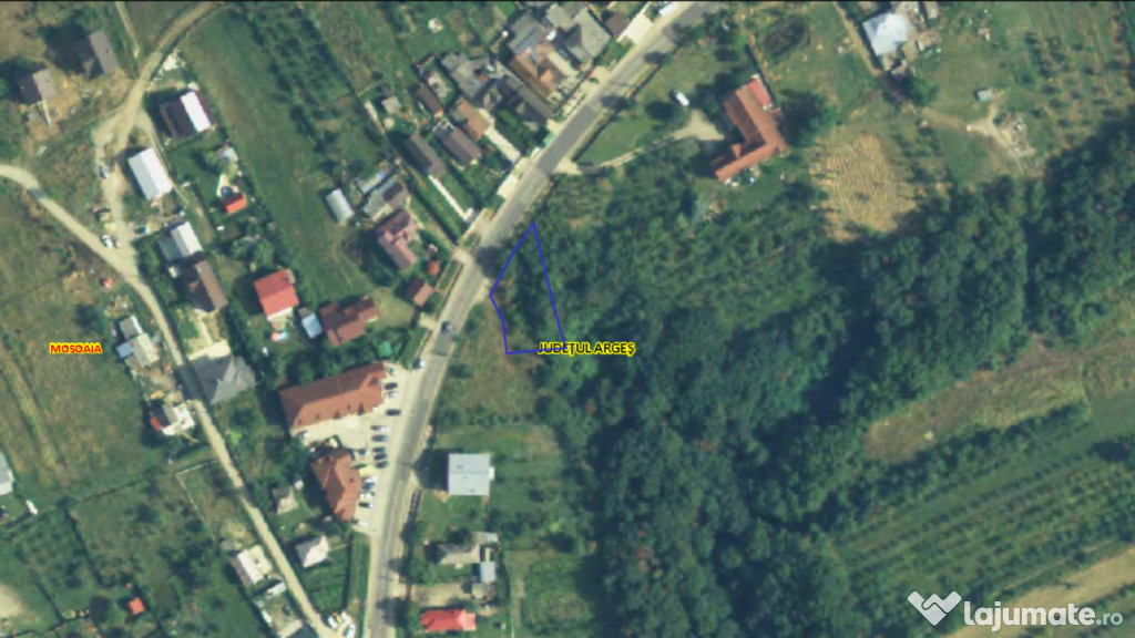 Teren de vânzare în Moșoaia, zona Primăriei